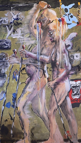 2008 martin franke, the retarding, news in woderworld, ca 200 x 120 cm, 2008